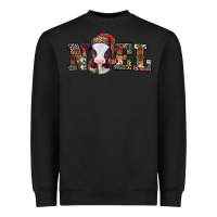 Black western christmas baby cow noel Heavyweight Sweatshirt - Jasminsmagicworld