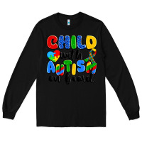 Black child with autism on board Long Sleeve Tee - Artiststas
