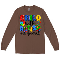 Chestnut child with autism on board Long Sleeve Tee - Artiststas