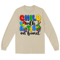 Mushroom child with autism on board Long Sleeve Tee - Artiststas