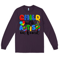 Plum child with autism on board Long Sleeve Tee - Artiststas