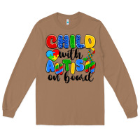 Toasted Coconut child with autism on board Long Sleeve Tee - Artiststas