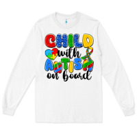 White child with autism on board Long Sleeve Tee - Artiststas