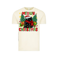 Vintage Arctic meowy christmas black cat Vintage Tee - MaliasSmallBusiness
