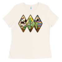 Bone cactus serape cowhide Ladies Tee - JahusDesignShop