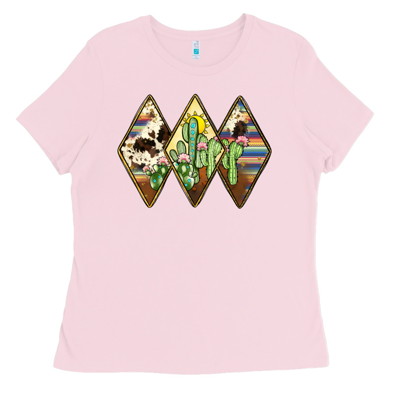 Cactus Serape Cowhide Ladies Tee by JahusDesignShop | Teevron