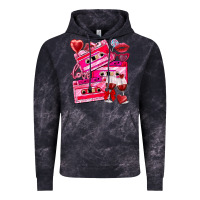 Cloud Black valentines day cassette Vintage Hoodie - NancyCooperArtShop