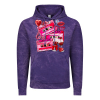 Cloud Purple valentines day cassette Vintage Hoodie - NancyCooperArtShop