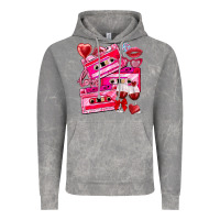Cloud Rock valentines day cassette Vintage Hoodie - NancyCooperArtShop