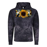 Cloud Black Sunflower Cowhide Mom Vintage Hoodie - Jasminsmagicworld