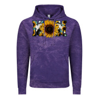 Cloud Purple Sunflower Cowhide Mom Vintage Hoodie - Jasminsmagicworld