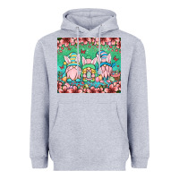 Heather Grey Easter gnomes Heavyweight Hoodie - OliviaCreatesArt