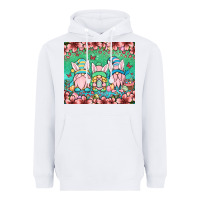 White Easter gnomes Heavyweight Hoodie - OliviaCreatesArt