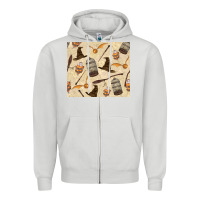 Dove Grey wizard items Zipper Hoodie - TumblerDesignByShophia