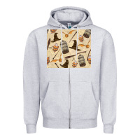 Heather Grey wizard items Zipper Hoodie - TumblerDesignByShophia