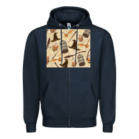 Navy wizard items Zipper Hoodie - TumblerDesignByShophia