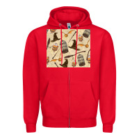Red wizard items Zipper Hoodie - TumblerDesignByShophia