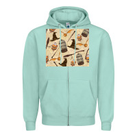 Seafoam wizard items Zipper Hoodie - TumblerDesignByShophia