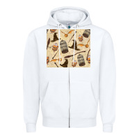 White wizard items Zipper Hoodie - TumblerDesignByShophia