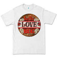 White hello love bug ladybug ornament Premium Tee - BarkalooDesign