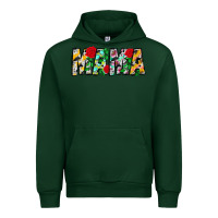 Forest Green floral animal print mama Urban Hoodie - CowhideDigitalArt