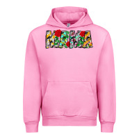 Fuchsia Pink floral animal print mama Urban Hoodie - CowhideDigitalArt