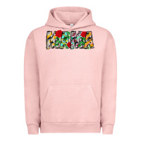 Pigment Salmon floral animal print mama Urban Hoodie - CowhideDigitalArt