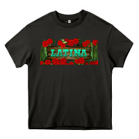 Asphalt latina libbey glass Heavy Core Tee - BundleAndBundleShop