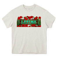 Cream latina libbey glass Heavy Core Tee - BundleAndBundleShop