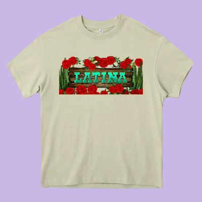 Latina Libbey Glass Heavy Core Tee Designed By Bundleandbundleshop