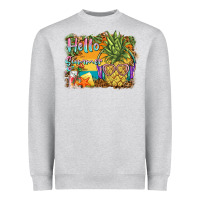 Heather Grey hello summer pineapple Heavyweight Sweatshirt - BarkalooDesign