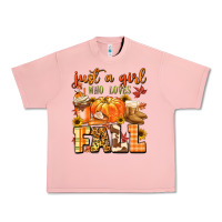 Salmon just a girl who loves fall Urban Heavy Tee - MaliasSmallBusiness