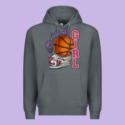 Basketball Girl Premium Hoodie Designed By Howdyjamesfarm
