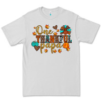 Dove Grey one thankful papa Premium Tee - JahusDesignShop