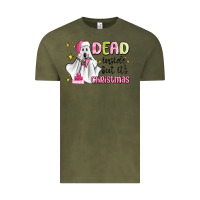 Vintage Olive dead inside but it's christmas Vintage Tee - MaliasSmallBusiness