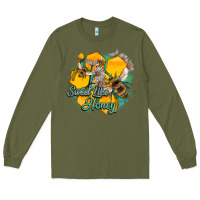 Army Green sweet like honey Long Sleeve Tee - Artiststas