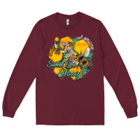 Burgundy sweet like honey Long Sleeve Tee - Artiststas