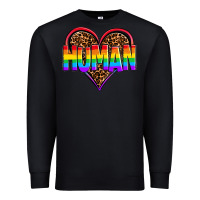Black lgbt pride human Premium Sweatshirt - OliviaCreatesArt