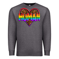 Charcoal Heather lgbt pride human Premium Sweatshirt - OliviaCreatesArt