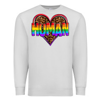 Dove Grey lgbt pride human Premium Sweatshirt - OliviaCreatesArt