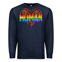 Navy lgbt pride human Premium Sweatshirt - OliviaCreatesArt