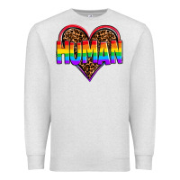 Oatmeal Heather lgbt pride human Premium Sweatshirt - OliviaCreatesArt