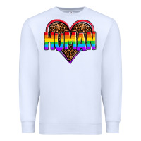 White lgbt pride human Premium Sweatshirt - OliviaCreatesArt