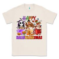 Natural happy hallothanksmas Classic Tee - MaliasSmallBusiness