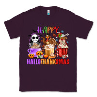 Plum happy hallothanksmas Classic Tee - MaliasSmallBusiness