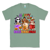 Sage happy hallothanksmas Classic Tee - MaliasSmallBusiness