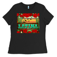 Black latina tumbler Ladies Tee - BundleAndBundleShop