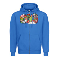 True Royal Cow and strawberry coffee cups Zipper Hoodie - HowdyJamesFarm