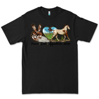 Black peace love appaloosa horse Premium Tee - LillyAllenDesigns