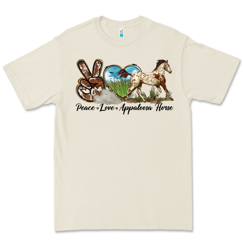 Peace Love Appaloosa Horse Premium Tee by LillyAllenDesigns | Teevron